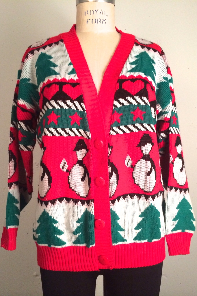 ugly 80s vintage christmas sweater